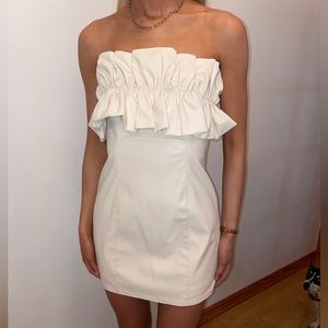 Leather Short Dress Size M